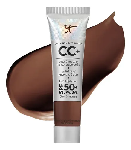 It Cosmetics Cc+ Cream Travel (bronce Profundo): Base De Con