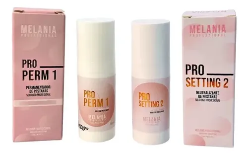 Kit Lifting De Pestañas, Paso 1 Y 2 Melania 10gr Airless