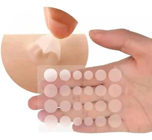 Pack X4 Parches Anti Acne Granos Y Puntos Negros 96 Parches