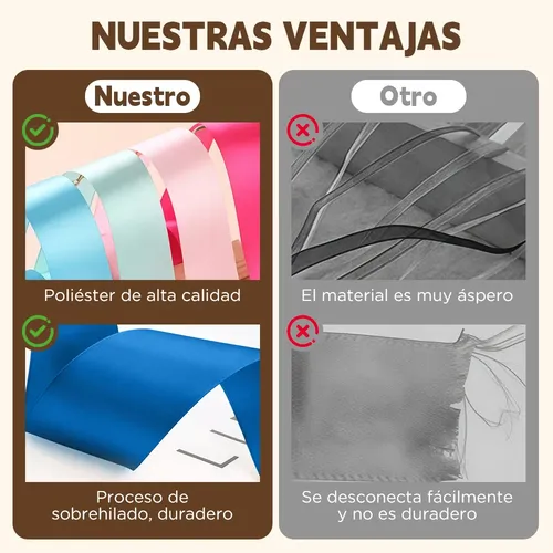 2 Rollos De Cinta Satinada Con Decoración De Colores, 4 Cm,