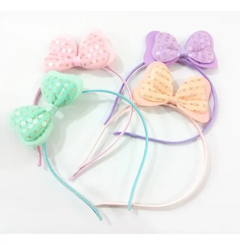 Pack X 4 Vinchas Para Pelo Nenas En Colores Surtidos