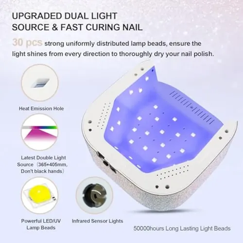 Lavinda Lámpara De Uñas Led Uv, Lámpara De Uñas