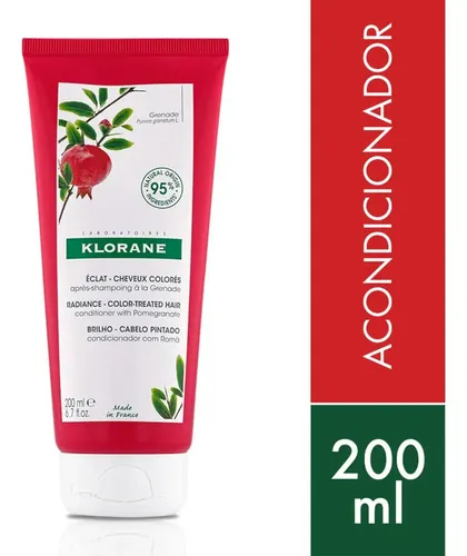 Klorane Bálsamo Acondicionador Granada Crema De Enjuague Repara Regenera Cabello Teñido Granade