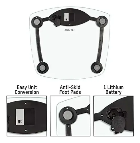 Báscula De Baño Taylor Precision Products Digital 180 Kg