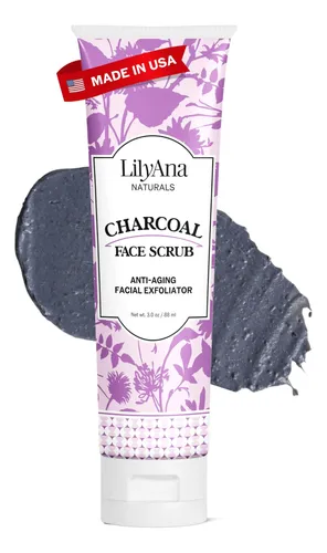 Charcoal Face Scrub – Facial Exfoliator – Microdermabrasion