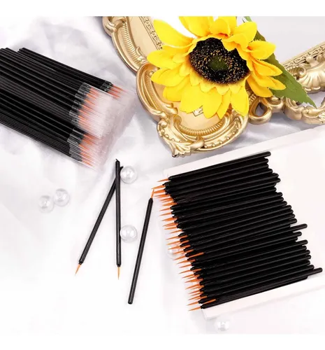 Conjunto De 200 Cepillos Desechables Para Maquillaje De