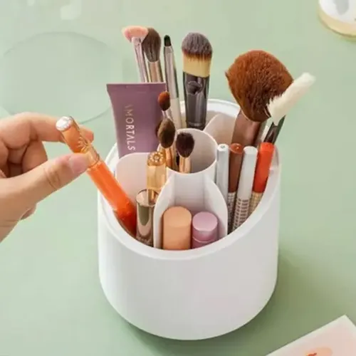 Organizador De Brochas Giratorio Maquillaje