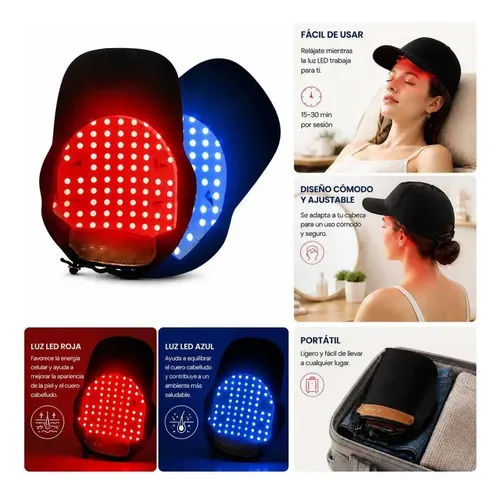 Tratamiento Capilar Led Portátil Reduce Caída Promueve