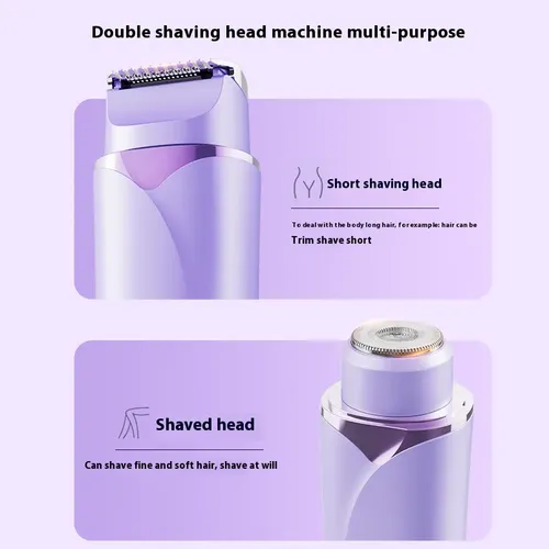 Afeitadora Eléctrica 2 En 1 Para Mujer, Depiladora Húmeda Y