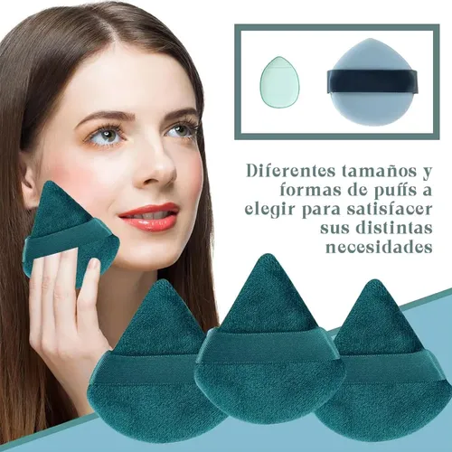 Juego De 15 Esponjas De Maquillaje,polvo Facial, Esponjas