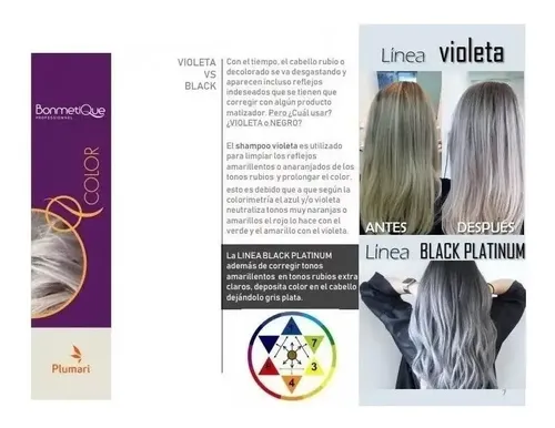 Bonmetique Shampoo Desamarillador Black Platinum X 350ml