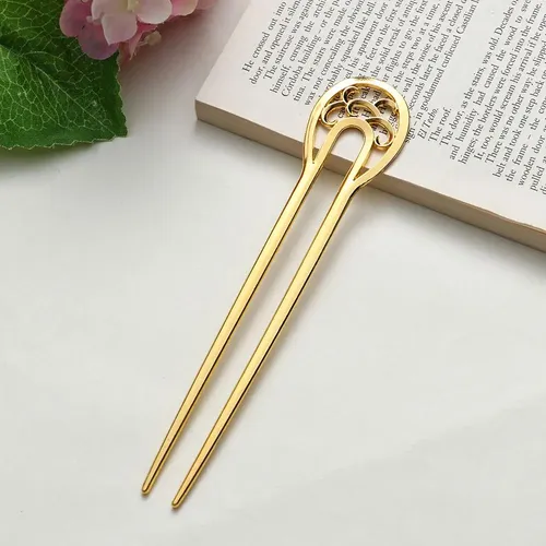 Pinza De Cabello Metálica En Forma De U Para Peinados
