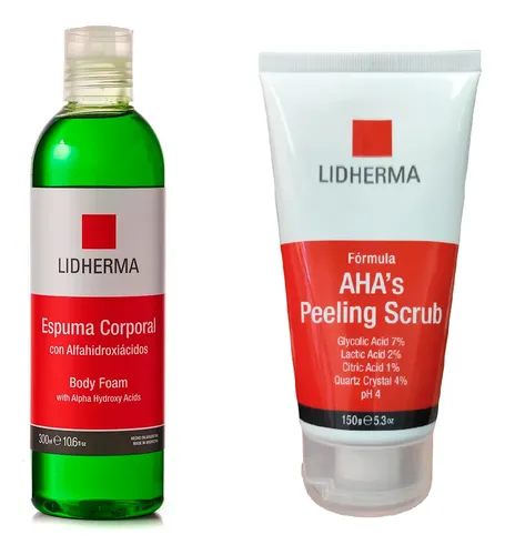 X2 Gel Jabonoso Y Exfoliante De Higiene Corporal Lidherma
