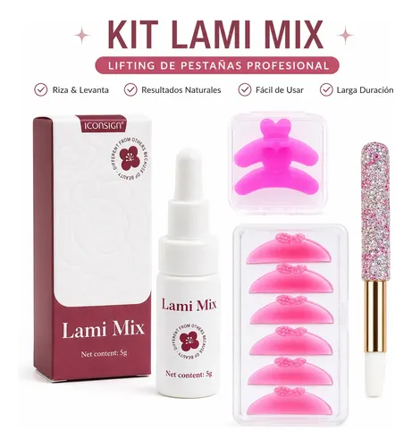 Kit Accesorios Lifting Coreano De Pestañas Con Espesante