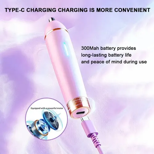 Recortadora Y Afeitadora Eléctrica 3 En 1 Para Mujer, Lcd, U Rosa
