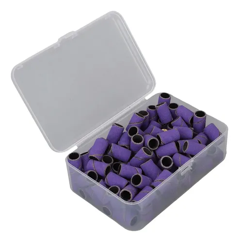 Bandas Lijadoras Moradas, 2 Paquetes For Taladros De Uñas D