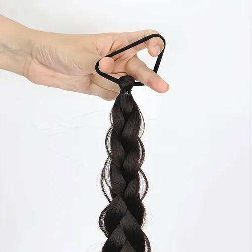 Cola De Caballo Postiza Trenzada Extensiones De Cabello 60cm
