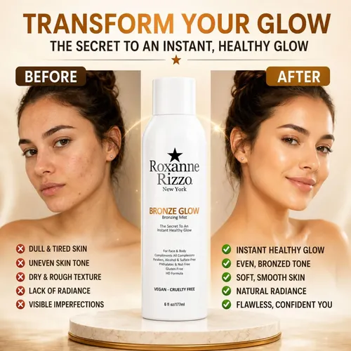 Spray Bronceador Roxanne Rizzo Bronze Glow 177 Ml Pack X3
