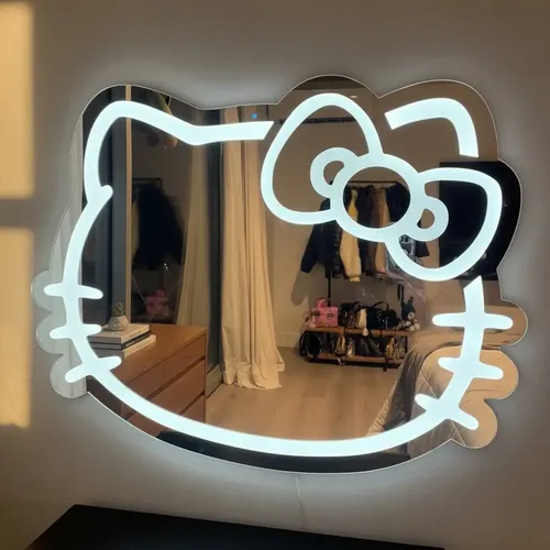 Espejo Dazz Deco Kitty 80x60cm Led Frío Touch