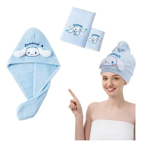 3pzs Toalla De Baño Y Gorro Secar El Cabello For Niño