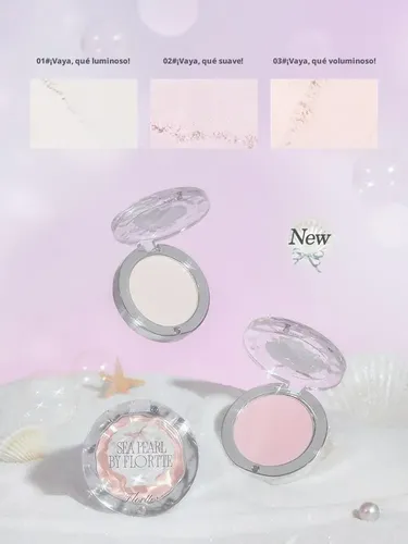Polvo Iluminador Facial De Un Solo Color De Flortte Cosmetic 01wow Its So Bright