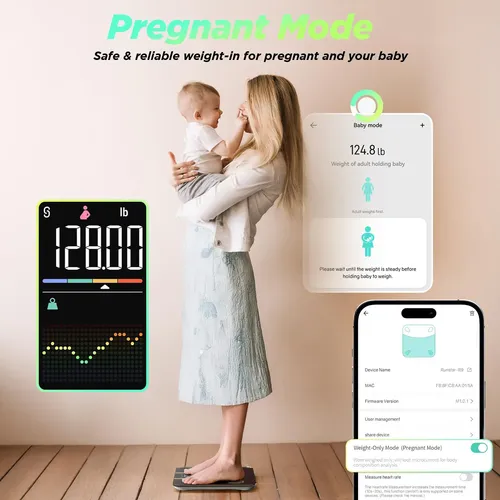 Smart Scale Runstar For Body Weight W/ 8-in-1 Va Display