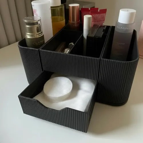 Organizador Maquillaje Modular Porta Cosméticos Negro