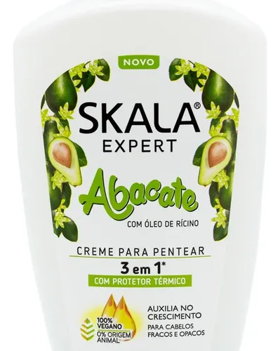 Skala Abacate Crema De Peinar Protector Termico Vegano 250gr