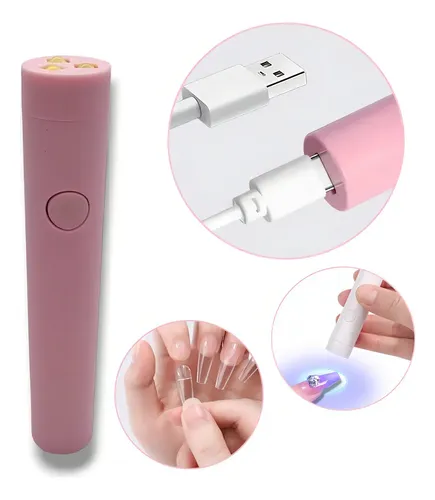 Mini Cabina UV LED Portátil Rosa HAND LIGHT para Uñas Soft Gel USB 3W