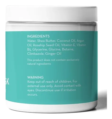 Mascarilla Capilar Pure Body Naturals Con Aceite De Argán 24