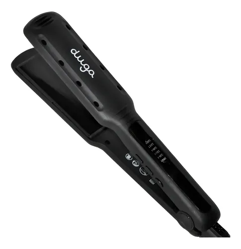Plancha Para Cabello Humedo Y Seco Duga Profesional D207 Neg