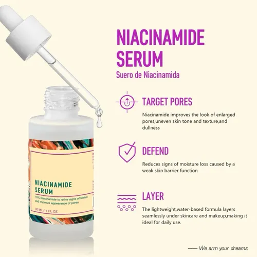 La Esencia De Niacinamida, Vitamina B3, Mejora El Tono Y El