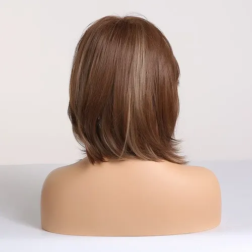 Sh Peluca Rubia Cabello Natural A La Moda For Mujer Y