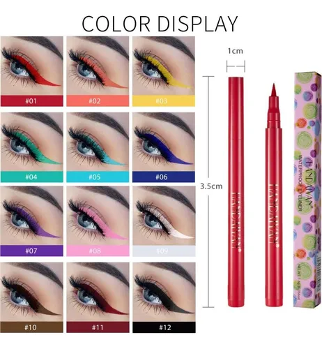 Eyeliner Líquido A Prueba De Agua Onarisae Negro 13.92cm
