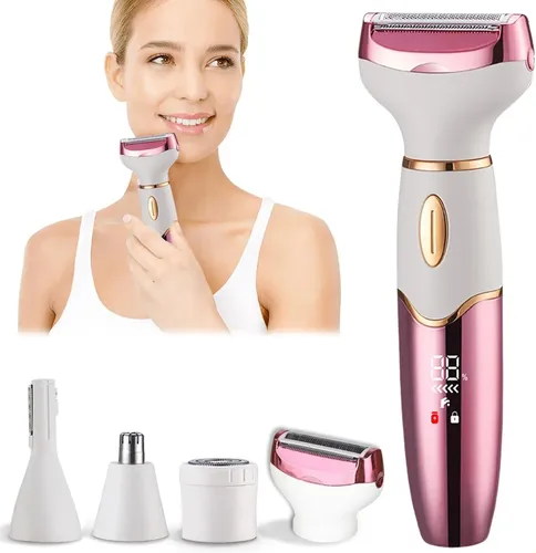 Afeitadora Eléctrica 4 En 1 For Mujer, Depiladora Corporal H