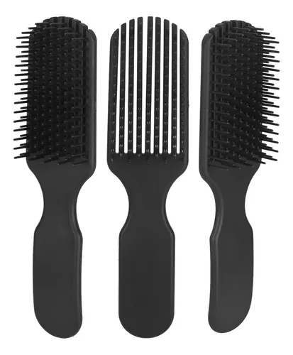 Peine For El Cabello, 3 Piezas, 9 Filas De Ancho, Den .
