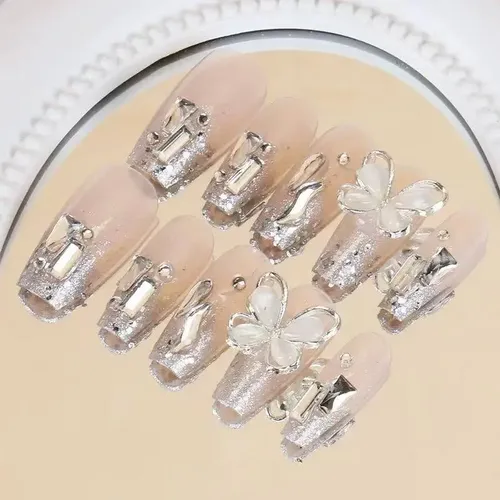 3set Uñas Postizas Set De 24 Piezas Manicura Diy Mixtos *3