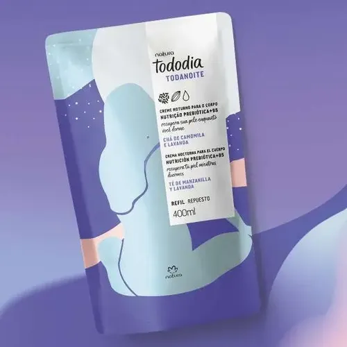 Refil Crema Tododia Todanoche Té De Manzanilla Y Lavanda