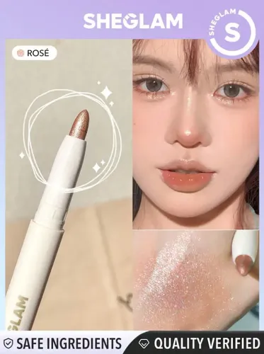 Sheglam Big N Bright Eye Pencil Lápiz Iluminador Highlight Tono Del Maquillaje Rosé