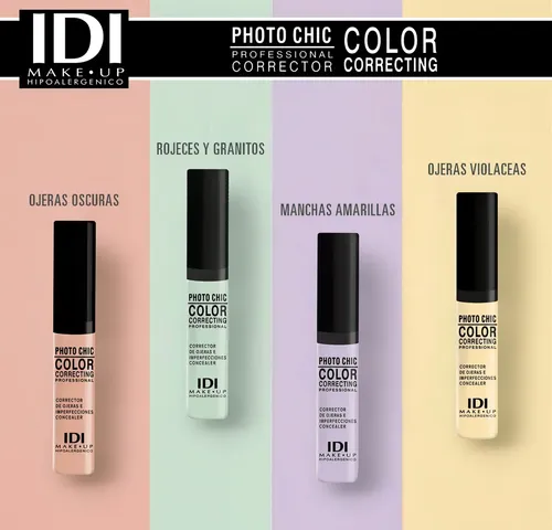 Idi Corrector Photo Chic Ojeras Imperf Hipoalergenic Tono 03 Lila