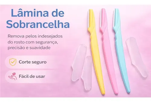 Kit De 6 Maquinillas De Afeitar Para Cejas Y Rostro, Cuchill