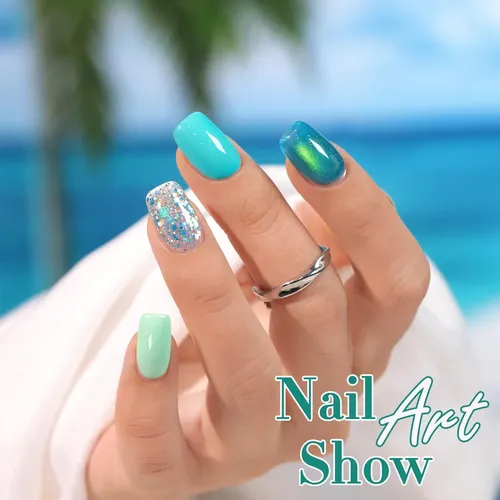Conjunto Gel Uñas 6pz Mint Lagoon