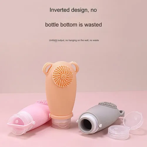 Botella De Silicona Recargable De Viaje For Limpieza Facial