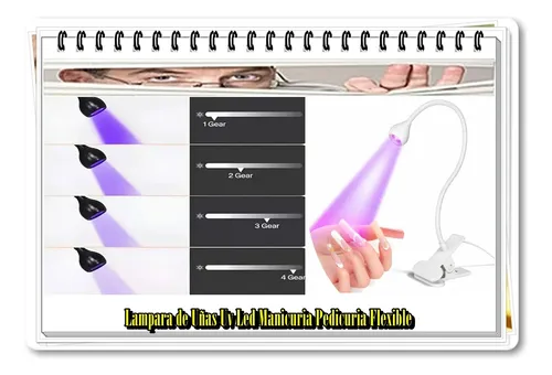 Lampara De Uñas Uv Led Manicuria Pedicuria Flexible