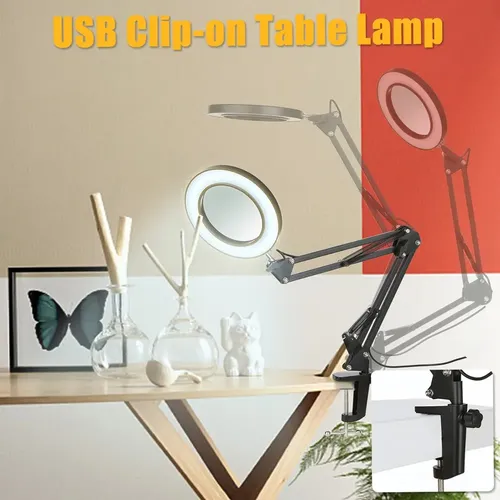 Lámpara De Mesa Led Con Brazo Flexible Para Estudio