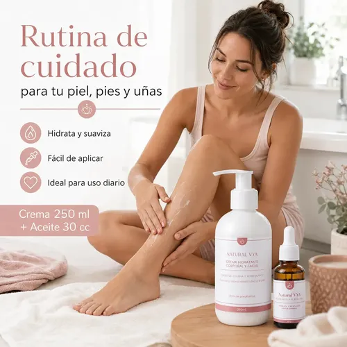 Crema Hidratante Corporal 250 + Aceite Para Hongos Uñas Neutra