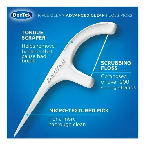 Hilo Dental Con Mango Dentek Advanced Clean 20u