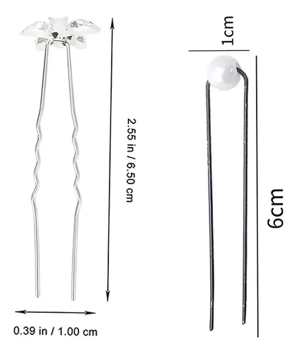 Set De 40 Horquillas Con Forma De Flor Para Bodas, Accesorio