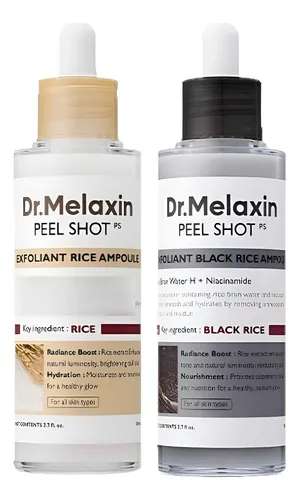 Jd Dr.melaxin Official Dúo De Ampollas Arroz Peel Shot Glow