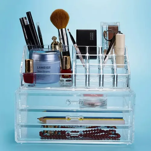 Organizador Maquillaje Cosméticos Acrilico Cajón X 3